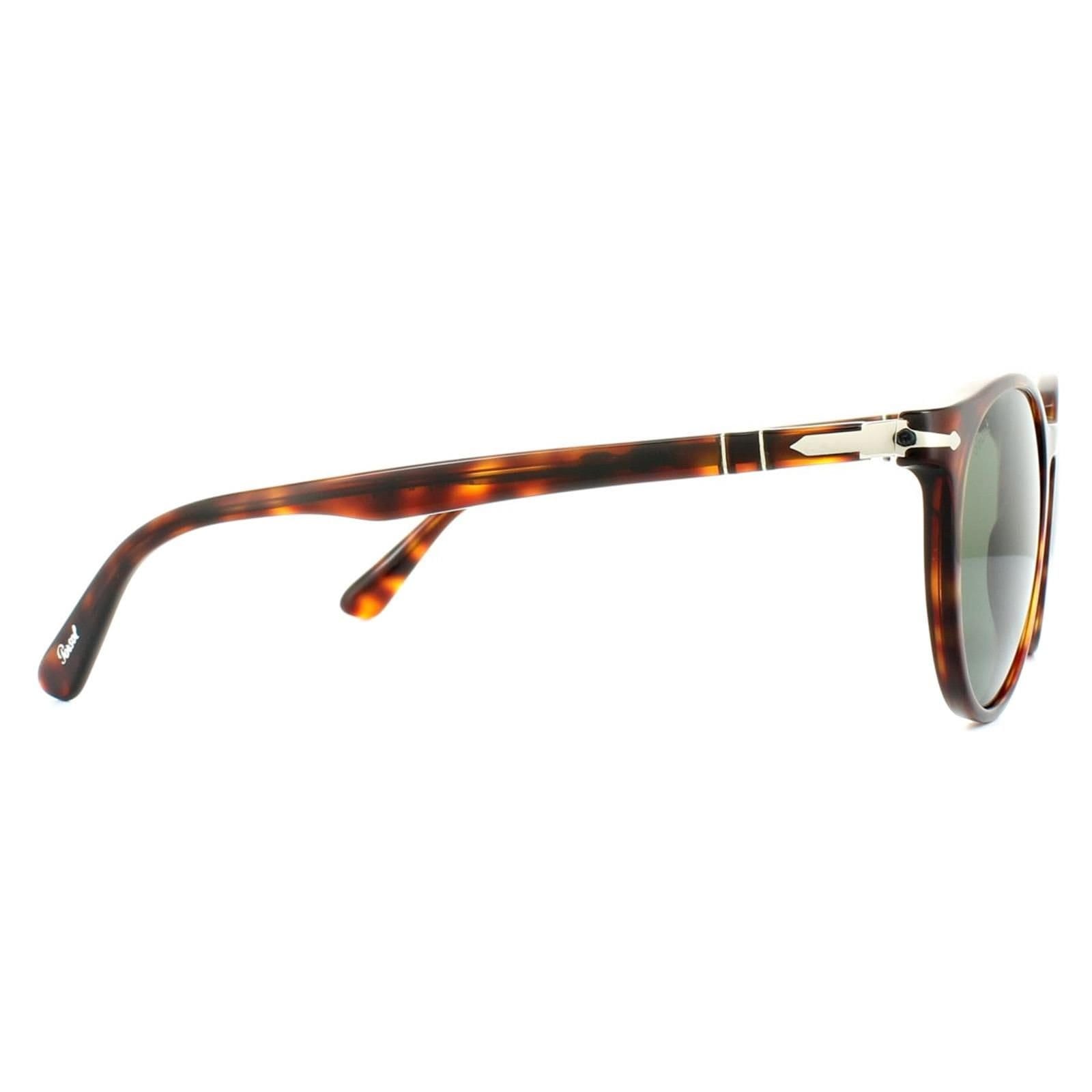 Persol Persol Men's Round Havana Grey Green Sunglasses in Brown - 4