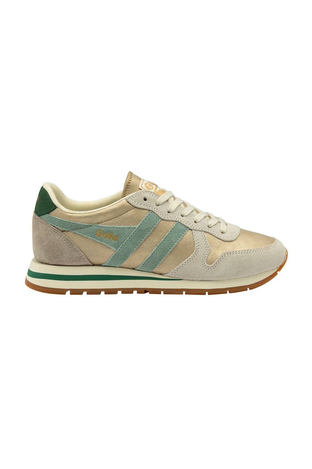 Gola Classics Gola Classics Women's 'Daytona Blaze' Metallic Lace-Up Trainers in Gold - 2