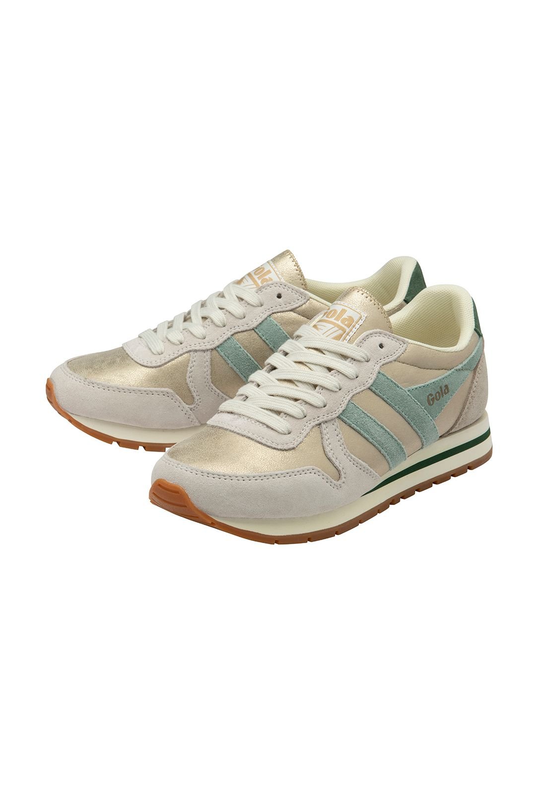 Gola Classics Gola Classics Women's 'Daytona Blaze' Metallic Lace-Up Trainers in Gold - 3