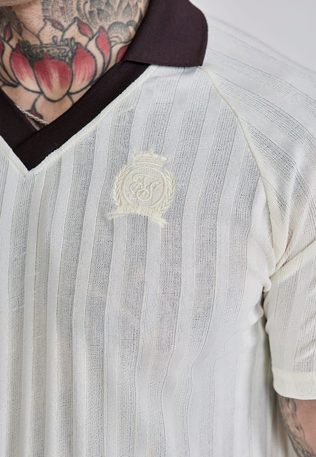 SikSilk SikSilk Men's Polo T-Shirt in Ecru - 2