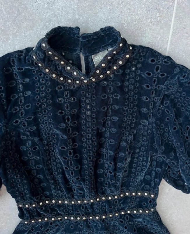 ASOS ASOS navy gorgeous women's dress with silver stud details size UK 10 never worn - 1