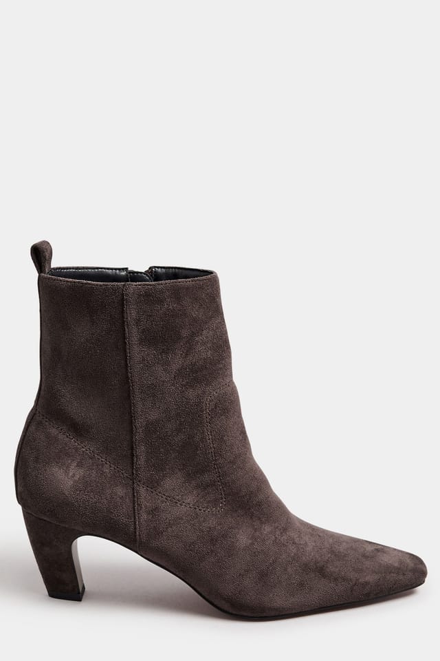 Long Tall Sally Long Tall Sally Women's Heeled Ankle Boots in Dark Brown - 3