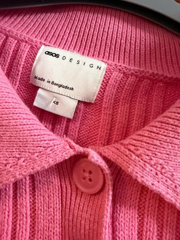 ASOS Pink Knit Tee in Size XS