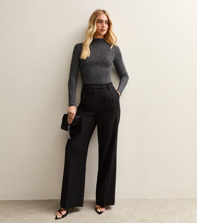 New Look Women's Grey Diamante Embellished Long Sleeve Bodysuit New Look - 2