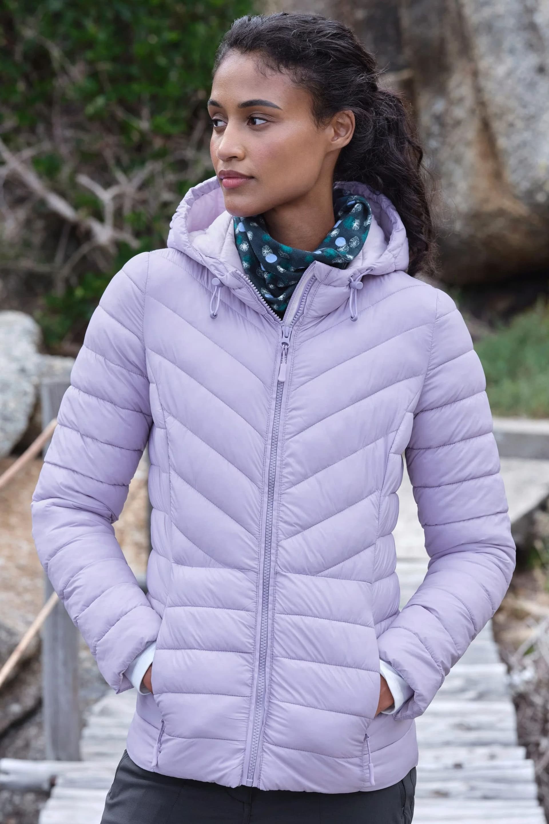 WoolOvers WoolOvers Women's Roama Puffer Jacket in Purple