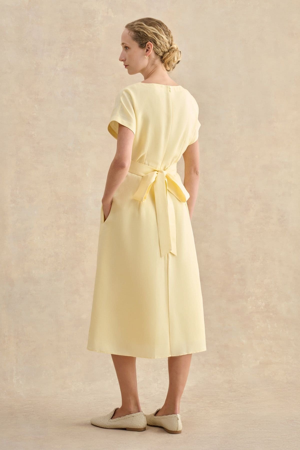 Hobbs London Hobbs London Women's Aliya Dress in Lemon - 4