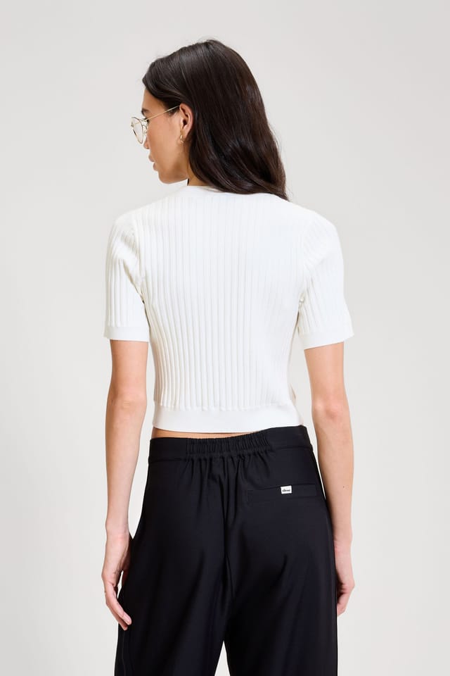 Ellesse Ellesse Women's The Court Knitted Tee in Off-White - 2