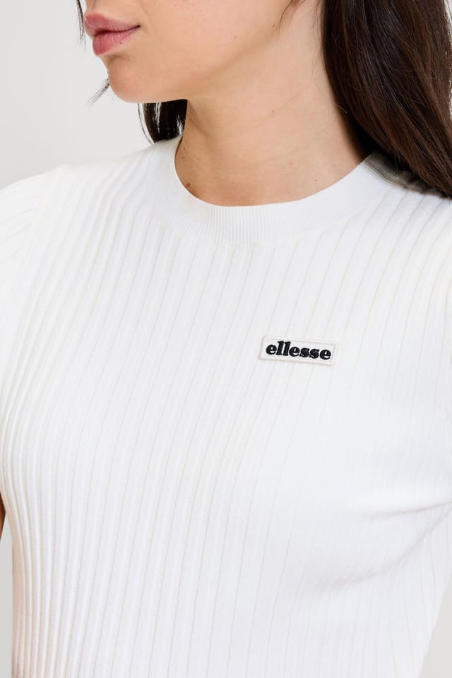 Ellesse Ellesse Women's The Court Knitted Tee in Off-White - 3