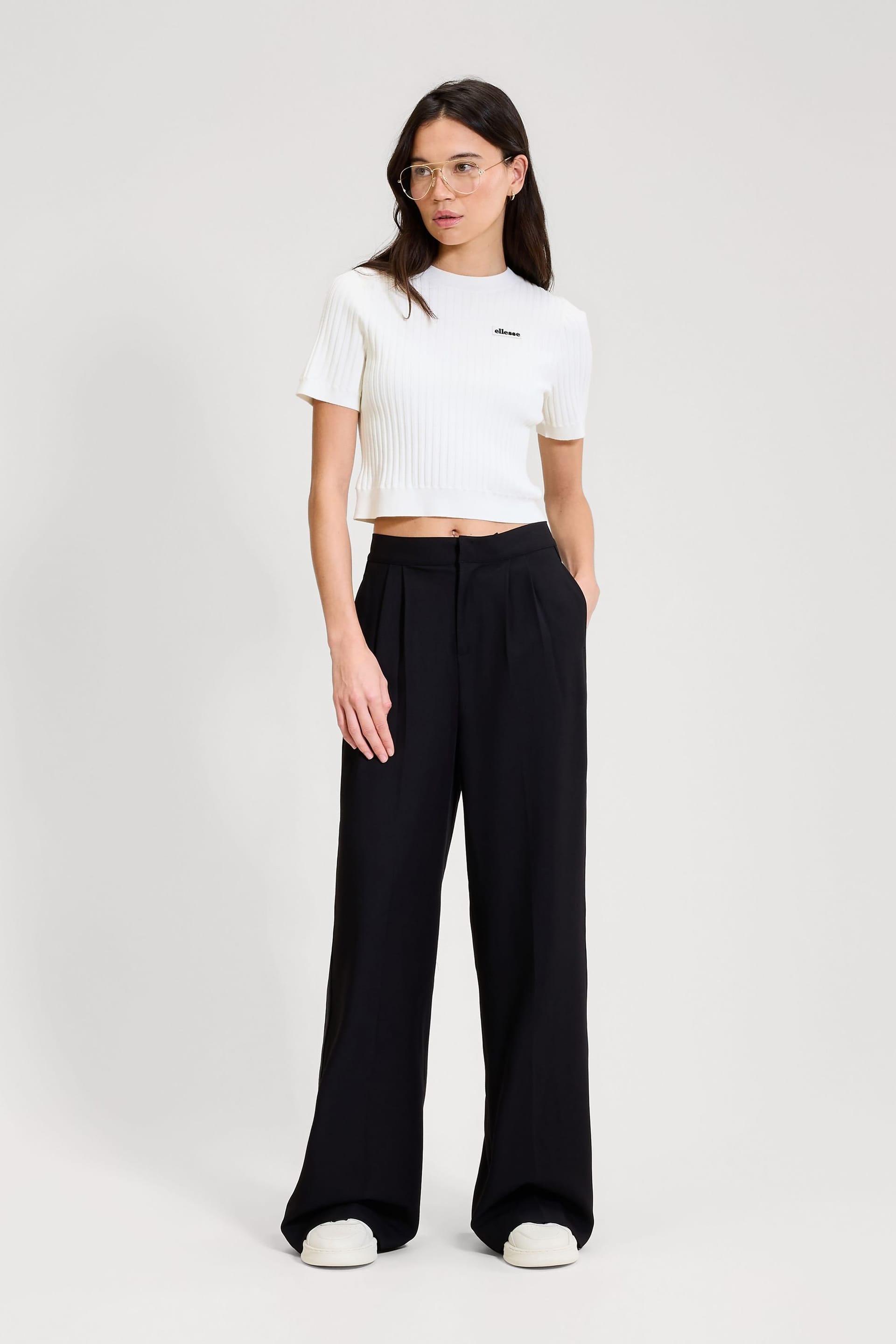 Ellesse Ellesse Women's The Court Knitted Tee in Off-White - 4