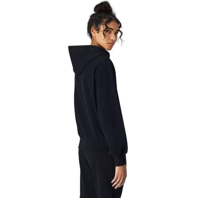 Champion Champion Women's Embroidered Logo Kangaroo Pocket Hoodie in Black - 2