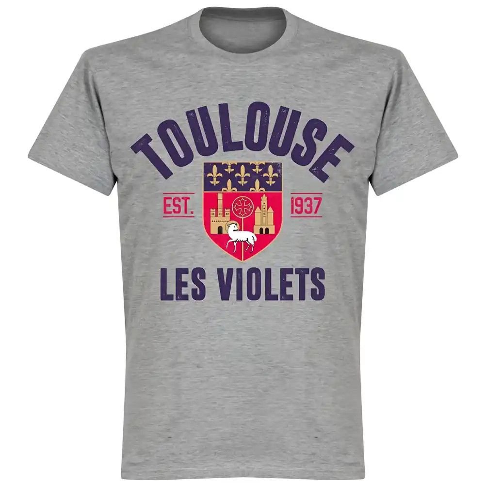 Toulouse Toulouse Men's Established T-Shirt in Grey - 2