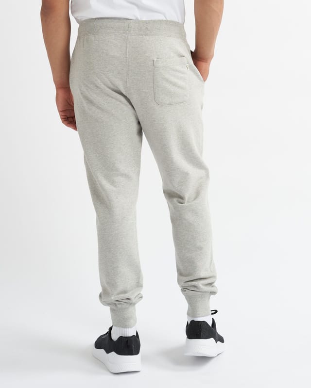 Alse Studio Alse Studio Men's Premium Cotton Cuffed Joggers Relaxed Fit With Pockets in Grey - 3