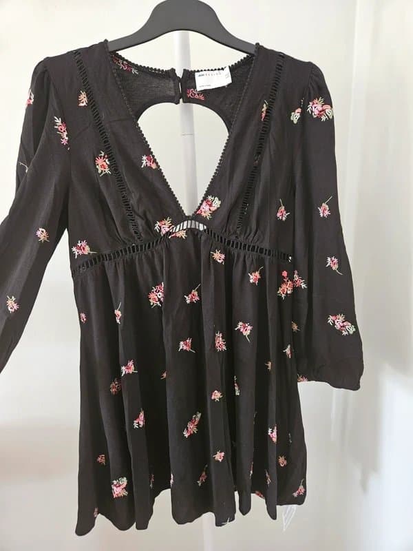 ASOS Design Cur out embroidered smock summer dress