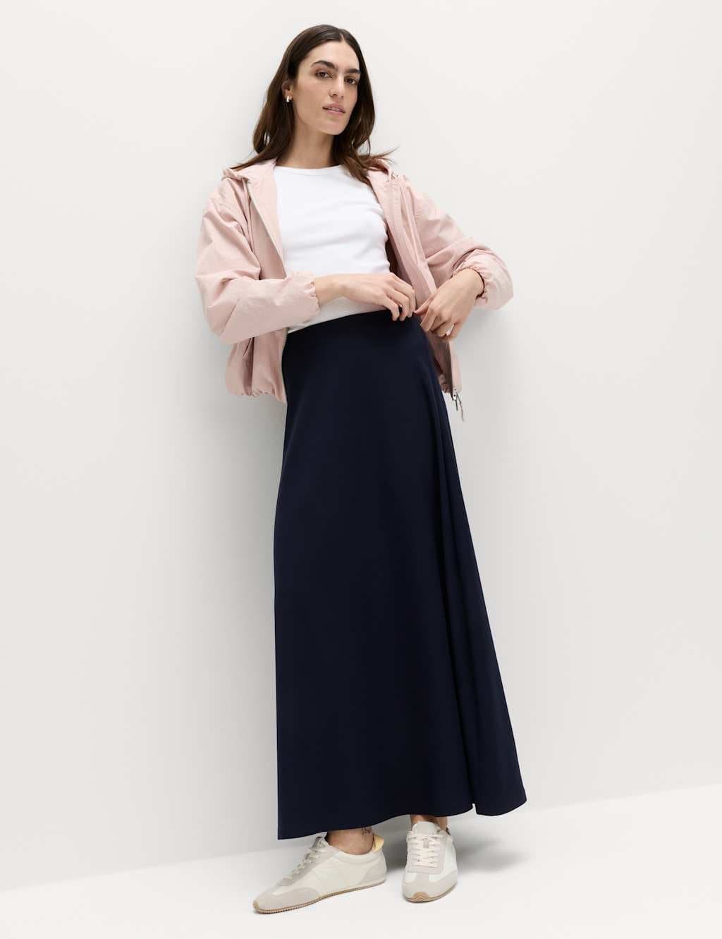 Marks & Spencer M&S Maxi A-Line Skirt Navy