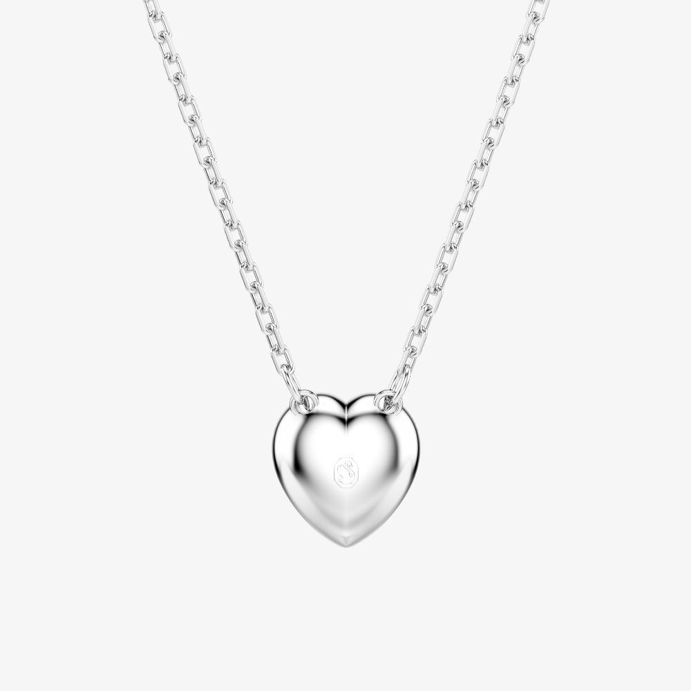 Swarovski Swarovski Women's Ariana Grande X Capsule White Crystal Heart Pendant Necklace 5720852 in Silver - 2