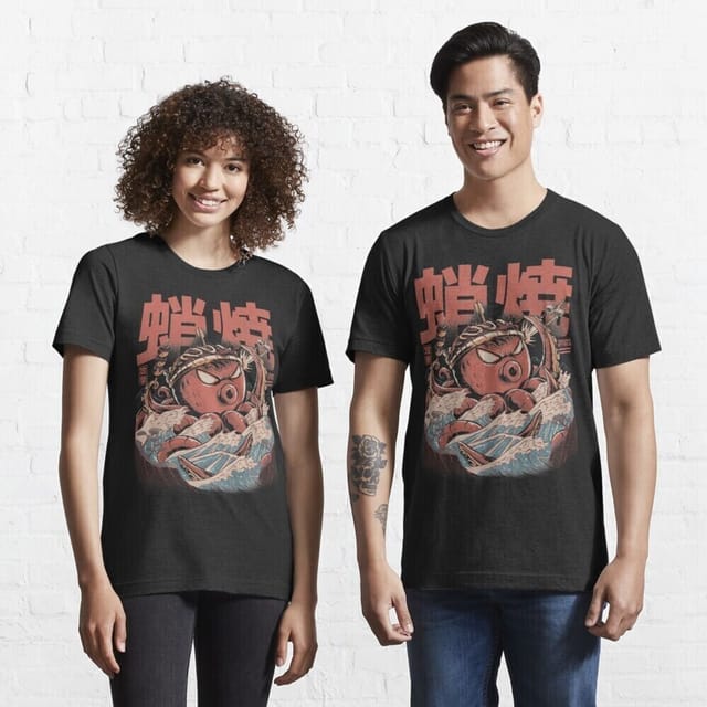 Ilustrata Ilustrata Men's Takoyaki Attack T-Shirt in Black - 3