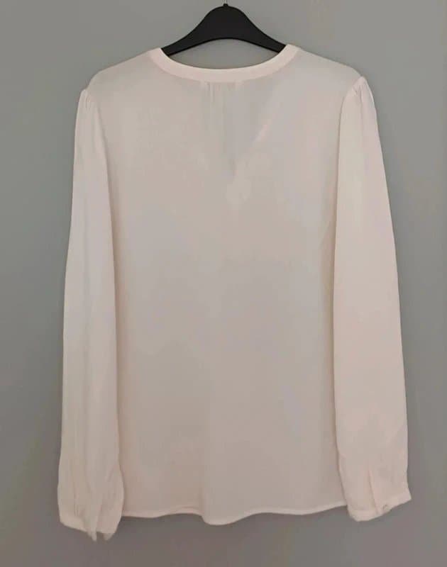 Boden Boden Ivory Embroidered Long-Sleeved Top - size 16