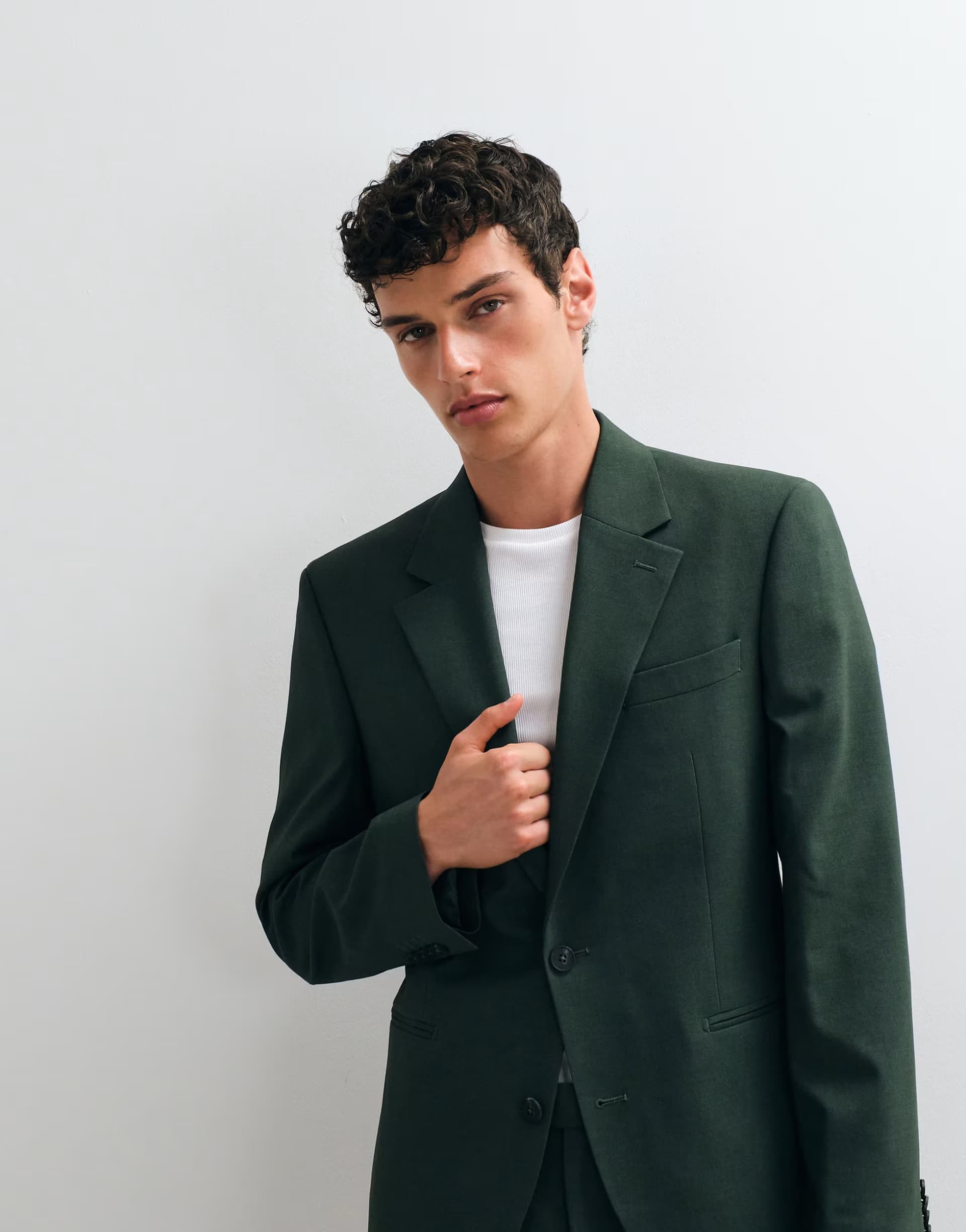 ASOS ASOS DESIGN slim suit jacket in dark green