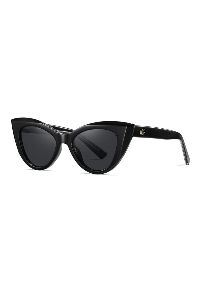 AVANT-GARDE PARIS AVANT-GARDE PARIS Women's Chic Cat Eye Polarized Sunglasses in Black - 2