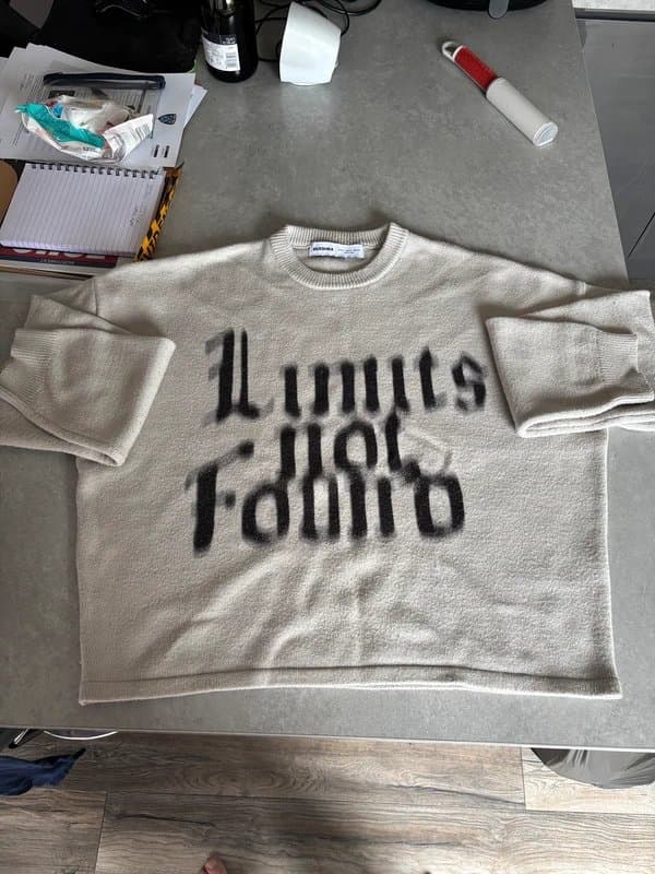Bershka Bershka Knit Jumper - Graphic Design M