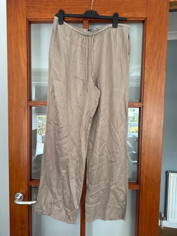 ASOS Beige silk trousers
