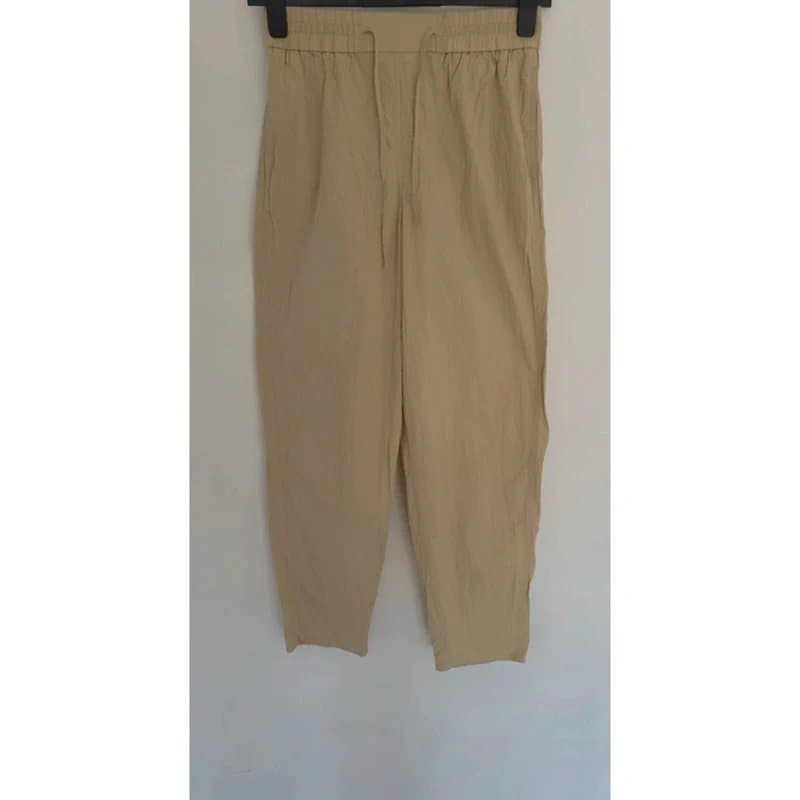 COS COS cotton paper crepe womens trousers UK size 8