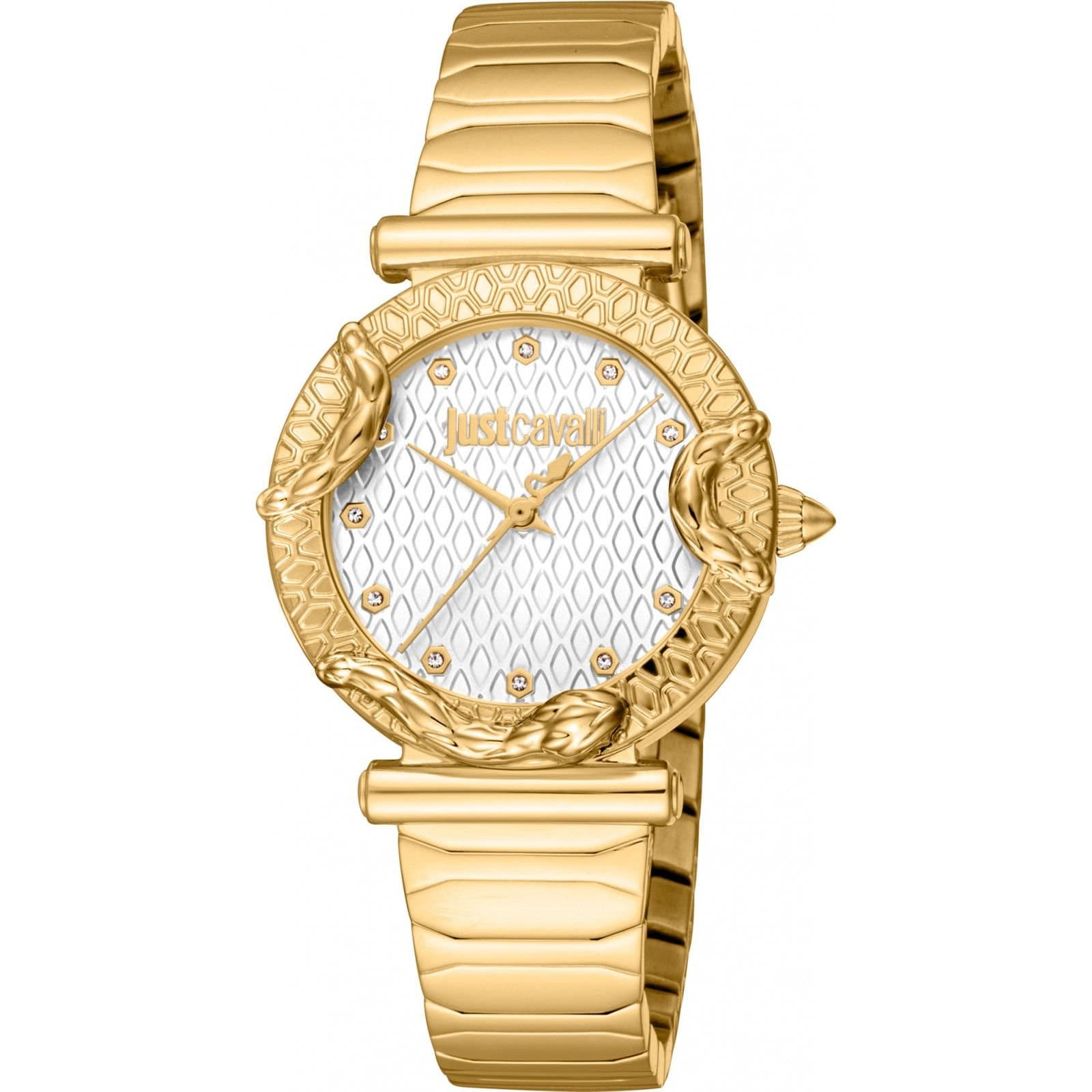 Just Cavalli Just Cavalli Women's JC1L234M0225 Animalier 32mm Quartz Watch in Gold