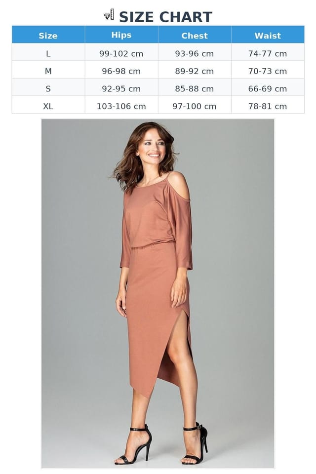 Love Lace Love Lace Women's Asymmetrical Kimono Sleeve Evening Dress Slit in Brown - 3