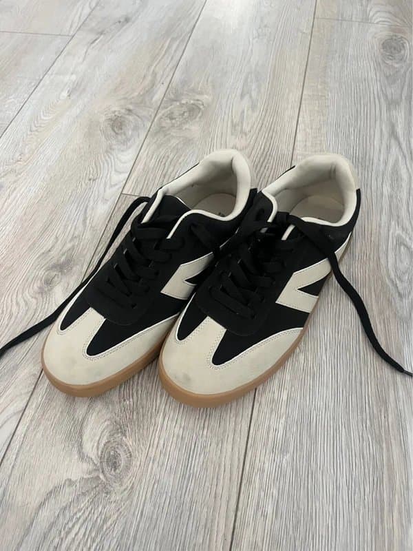New Look New Look Faux Leather chunky sole trainers