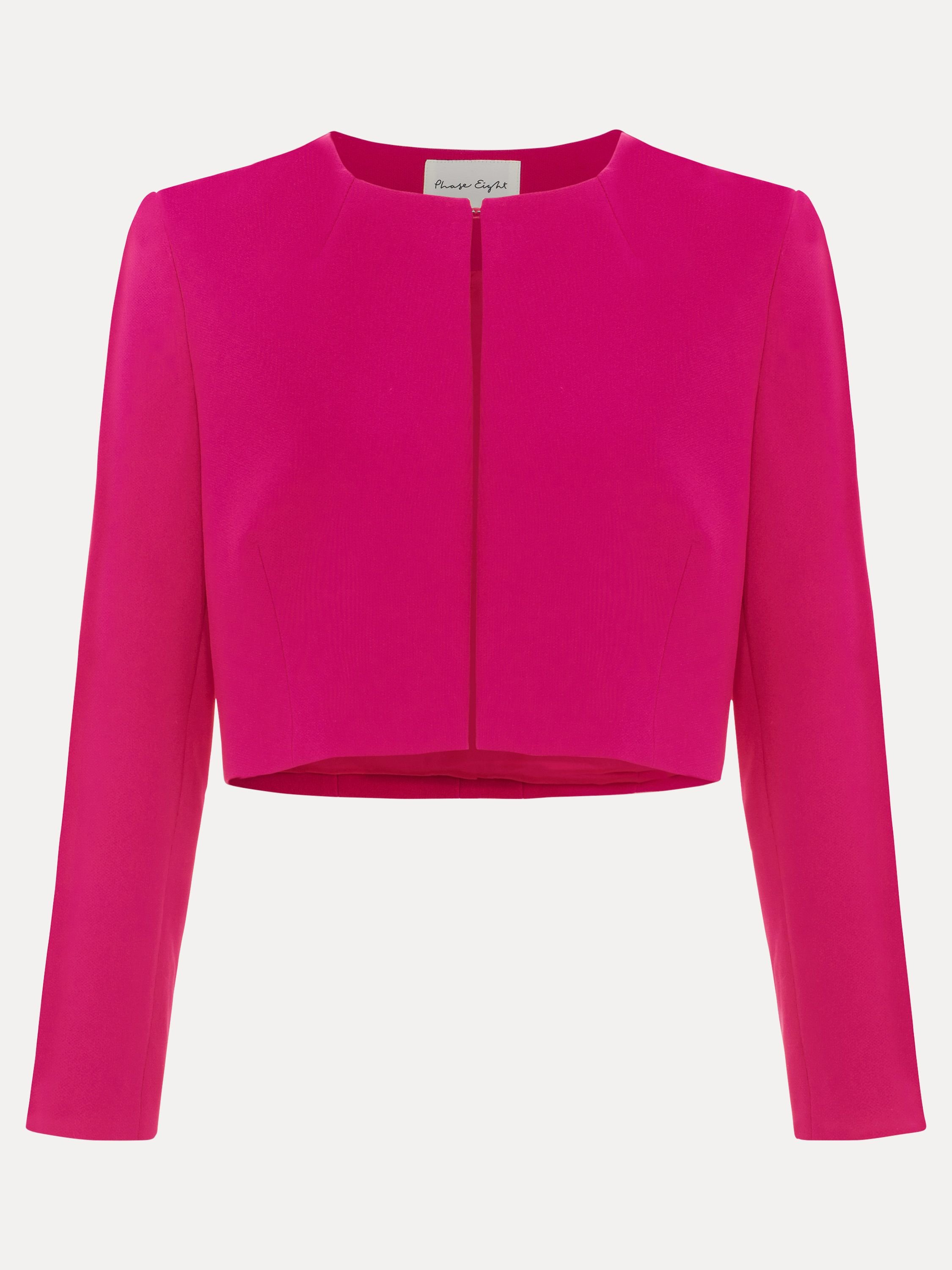 Phase Eight Phase Eight Women's Phoebe Cropped Tailored Jacket in Fuchsia - 2