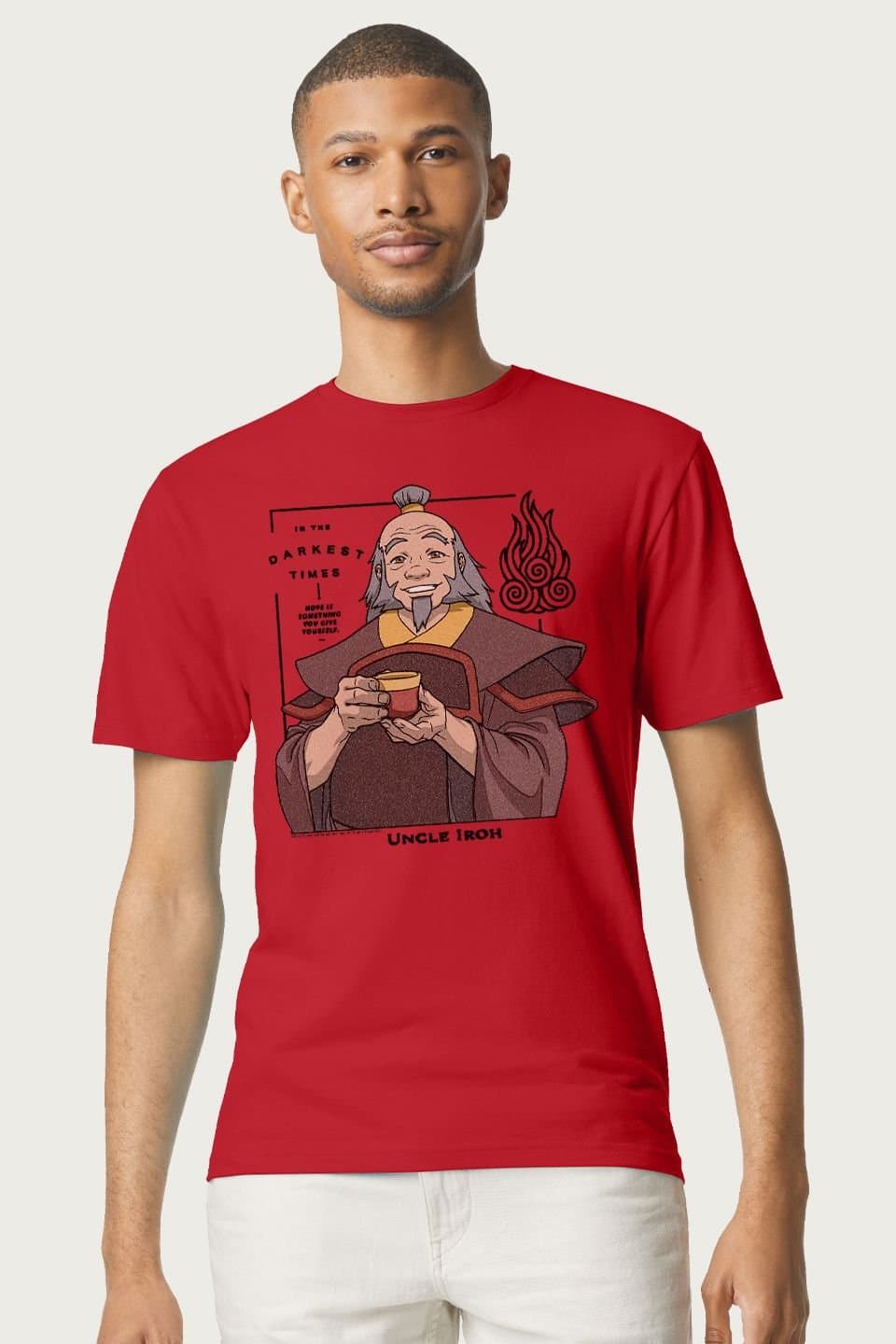 Avatar: The Last Airbender Avatar: The Last Airbender Men's Uncle Iroh Firebending Master T-Shirt in Red