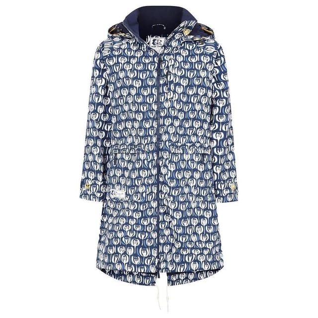 Lazy Jacks Lazy Jacks Women's Pod Long Length Waterproof Jacket in Navy - 2