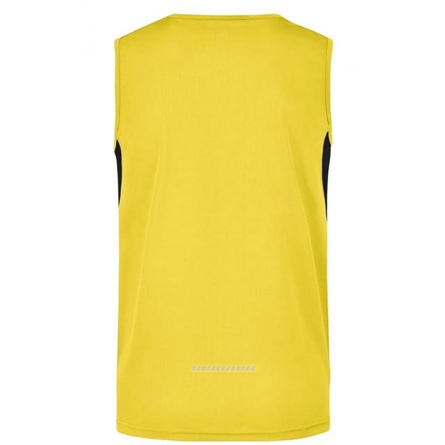 James and Nicholson James and Nicholson Men's Running Tank Top in Yellow - 2