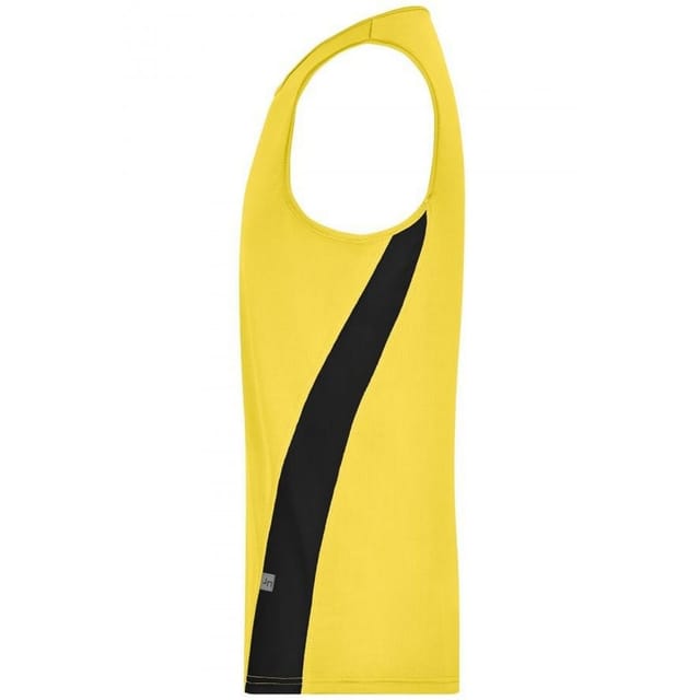 James and Nicholson James and Nicholson Men's Running Tank Top in Yellow - 3