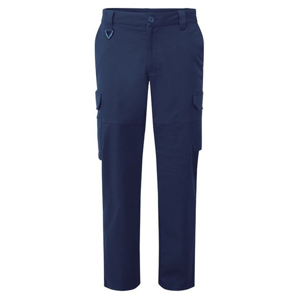Premium Premium Men's Stretch Work Cargo Trousers in Navy