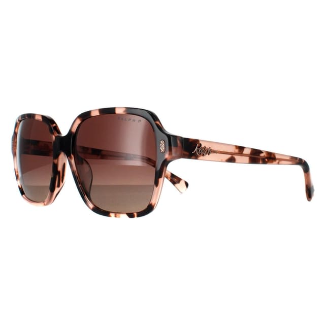 Ralph by Ralph Lauren Ralph by Ralph Lauren Women's Square Shiny Pink Havana Brown Gradient Polarized RA5304U - 2