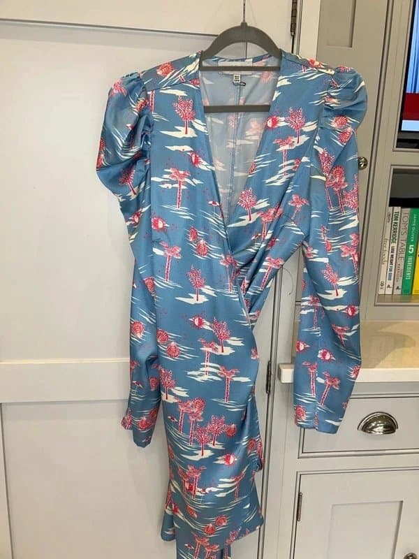 Never Fully Dressed Never Fully Dress Silk Wrap Dress