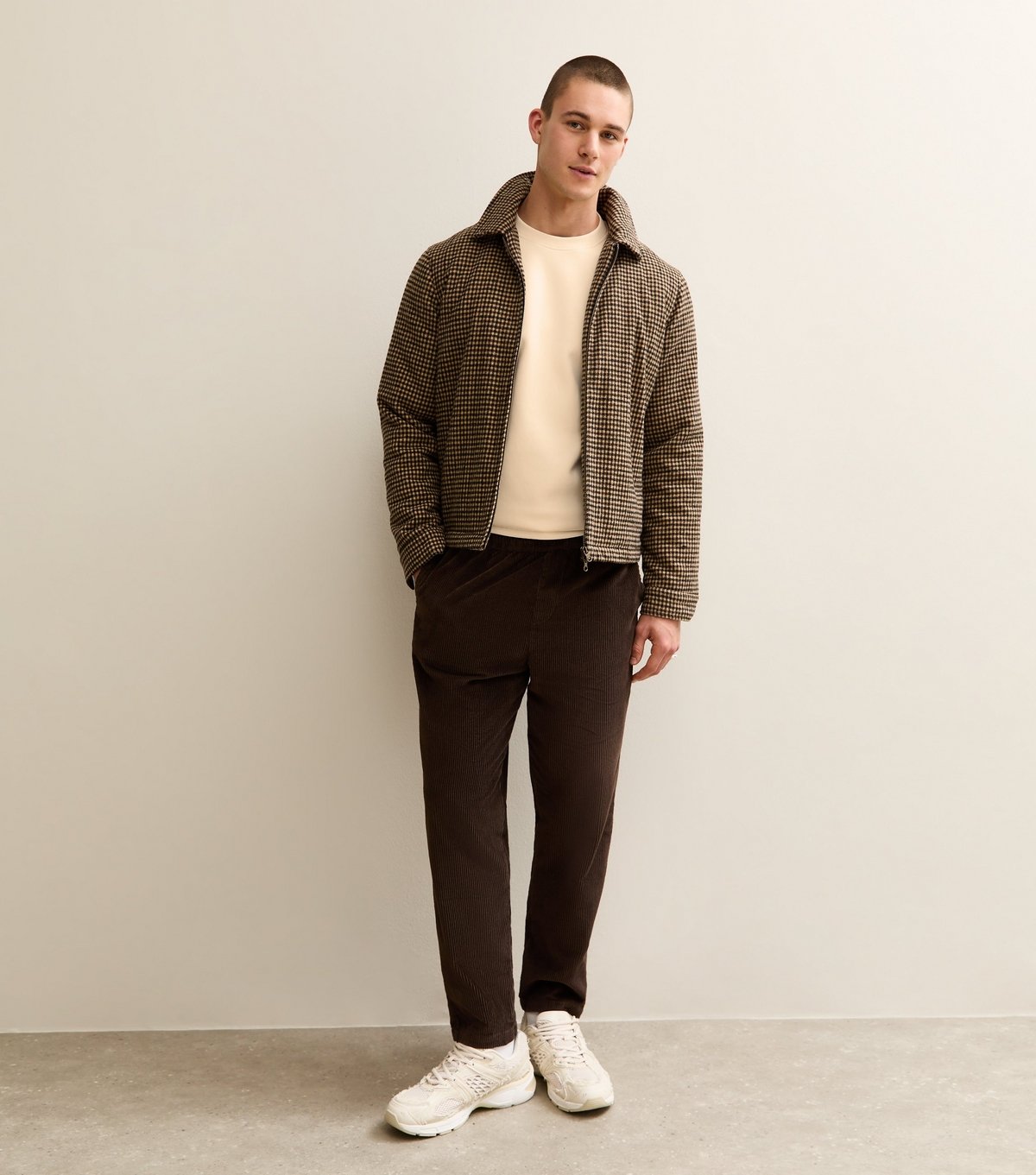 New Look Men's Off White Oversized Short Sleeve T-Shirt New Look - 3