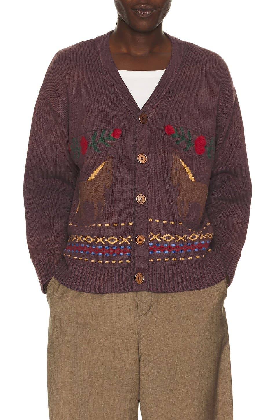 revolve Horse Jacquard Cardigan