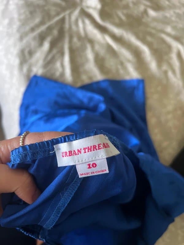 ASOS ASOS blue satin halter neck dress