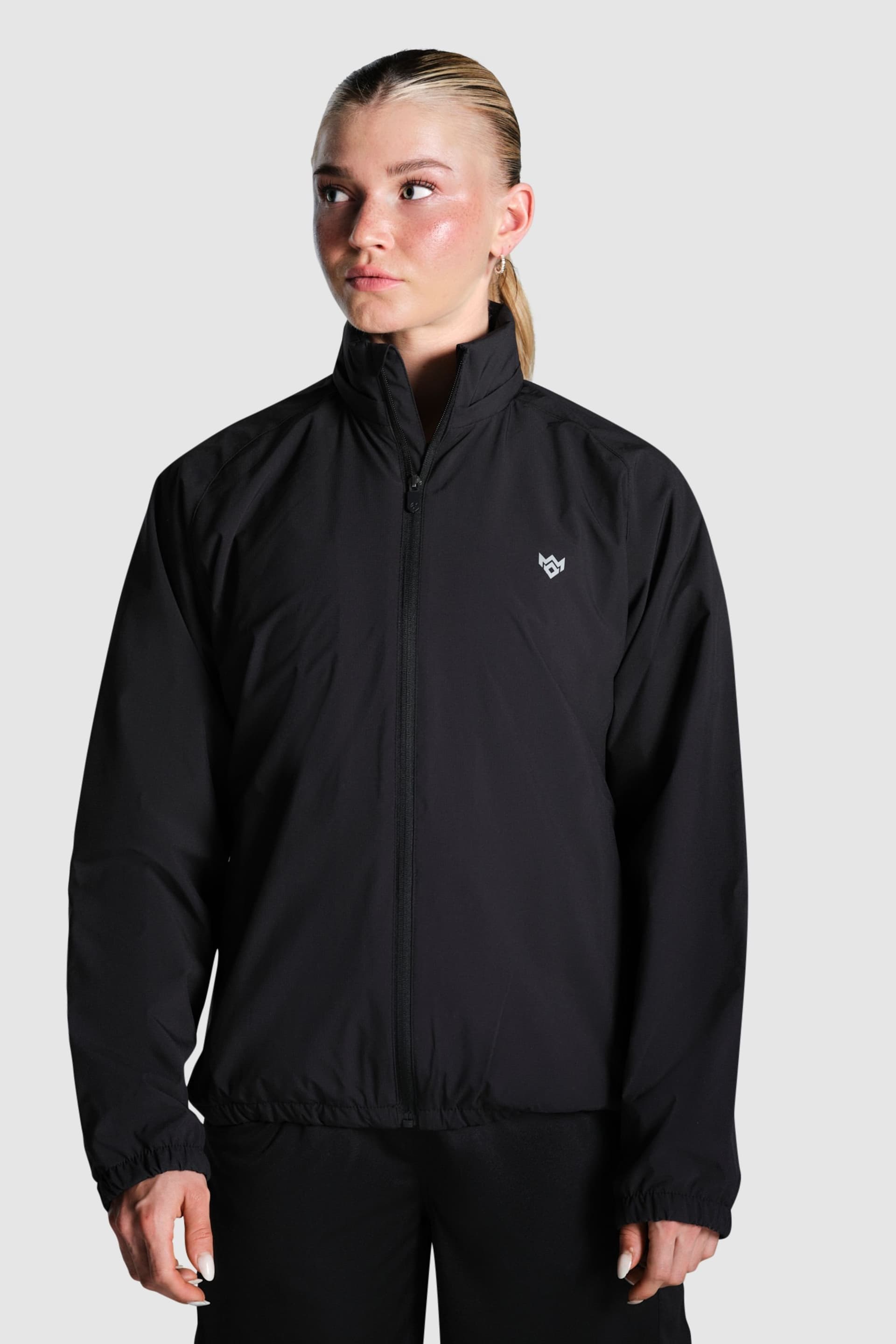 Miss Kick Miss Kick Women's Sostituo FZ Shower Jacket in Black