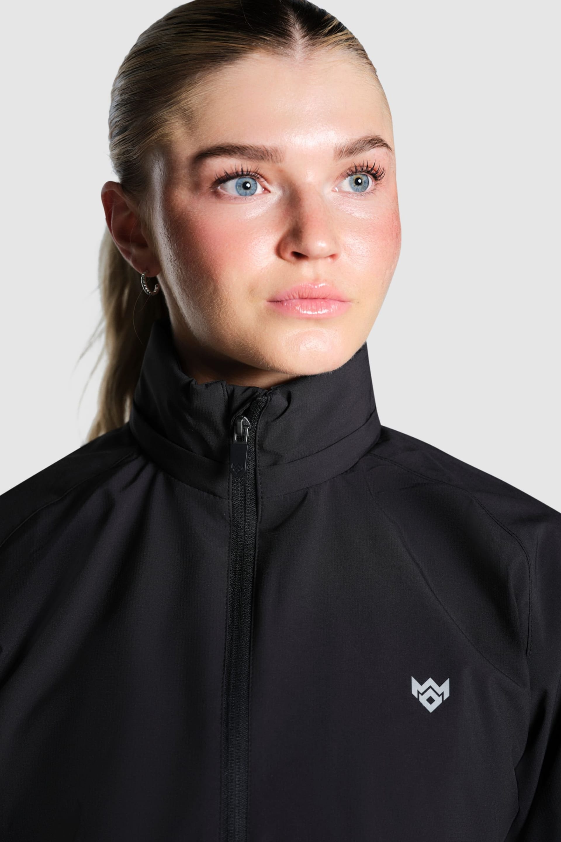 Miss Kick Miss Kick Women's Sostituo FZ Shower Jacket in Black - 4