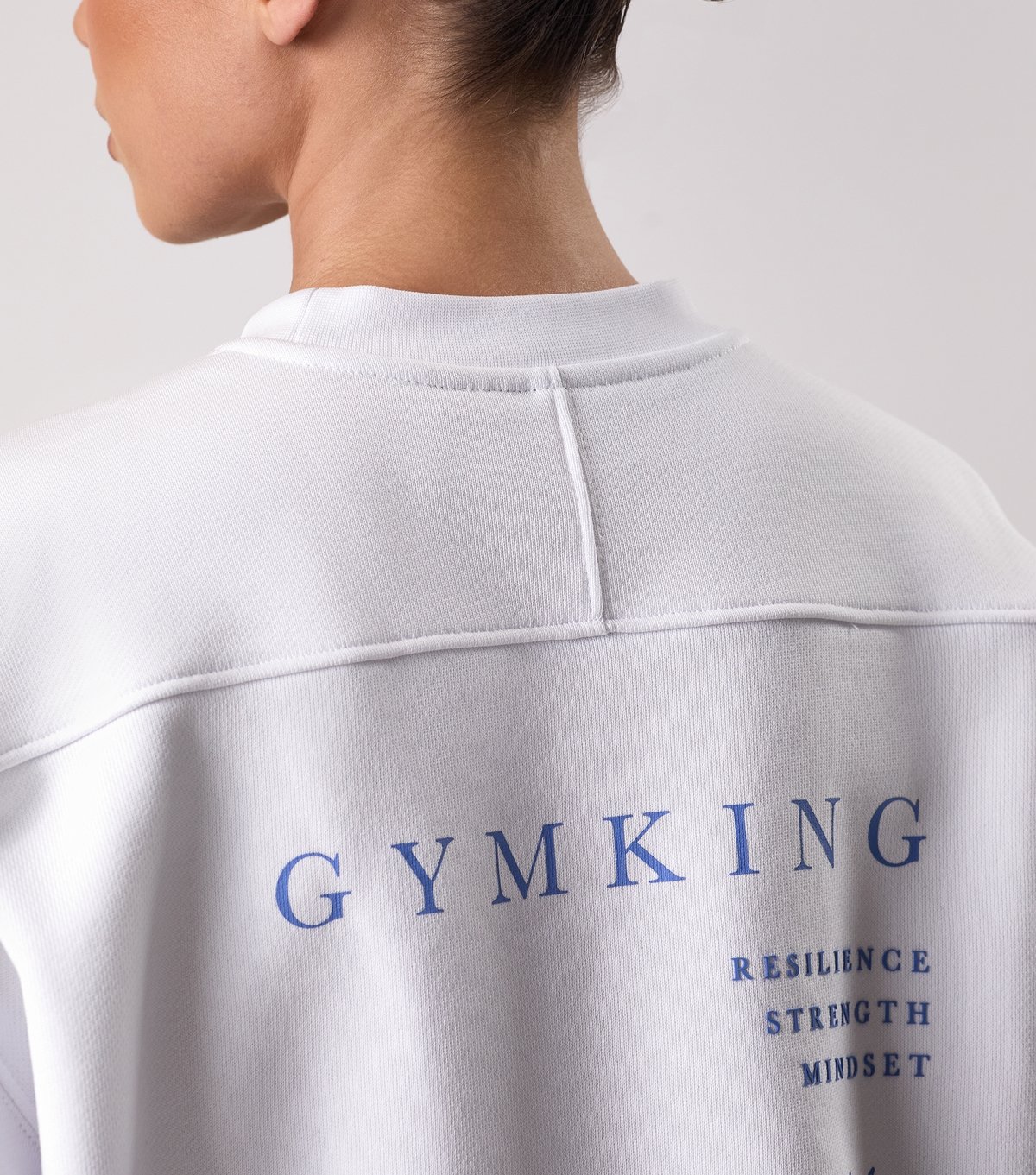 Gym King Women's White Define Crew Neck Sweatshirt Gym King New Look - 4