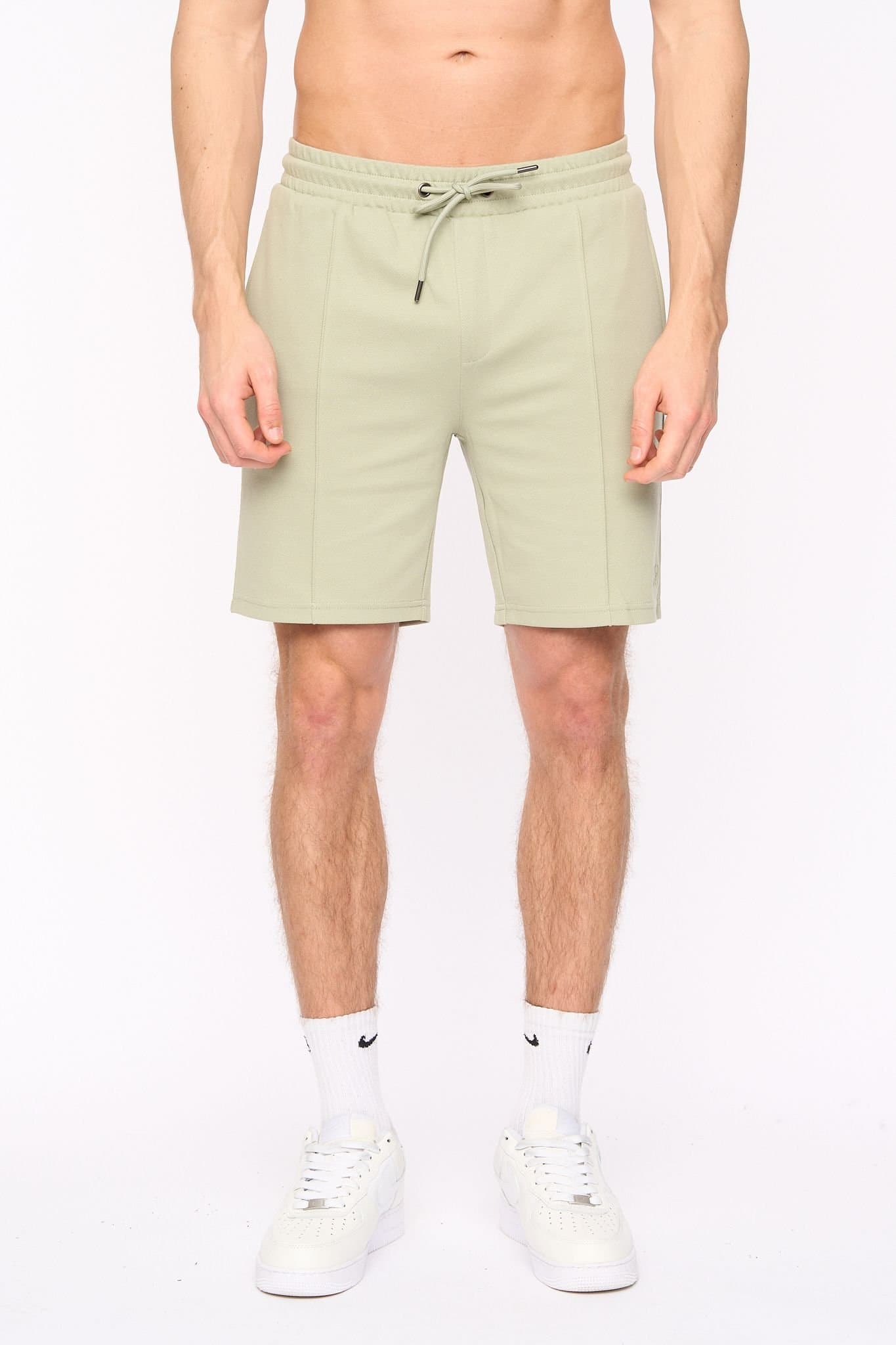 Duck&Cover Duck&Cover Men's Sherborn Comfortable Elasticated Waist Shorts in Light Green