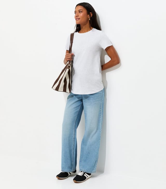 New Look Women's Maternity Pack of 3 Grey Crew Neck T-Shirts New Look - 3