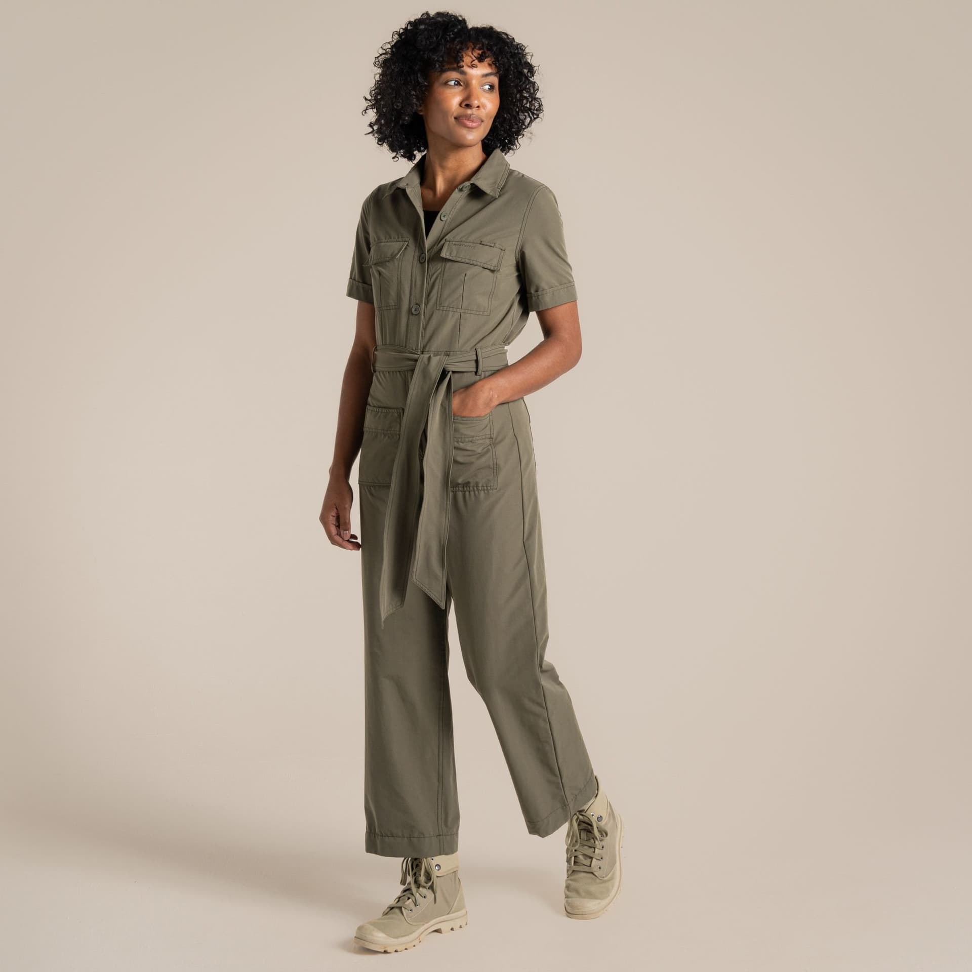 Craghoppers Craghoppers Women's NosiLife Camila Insect-Repellent Stretch Jumpsuit in Dark Green
