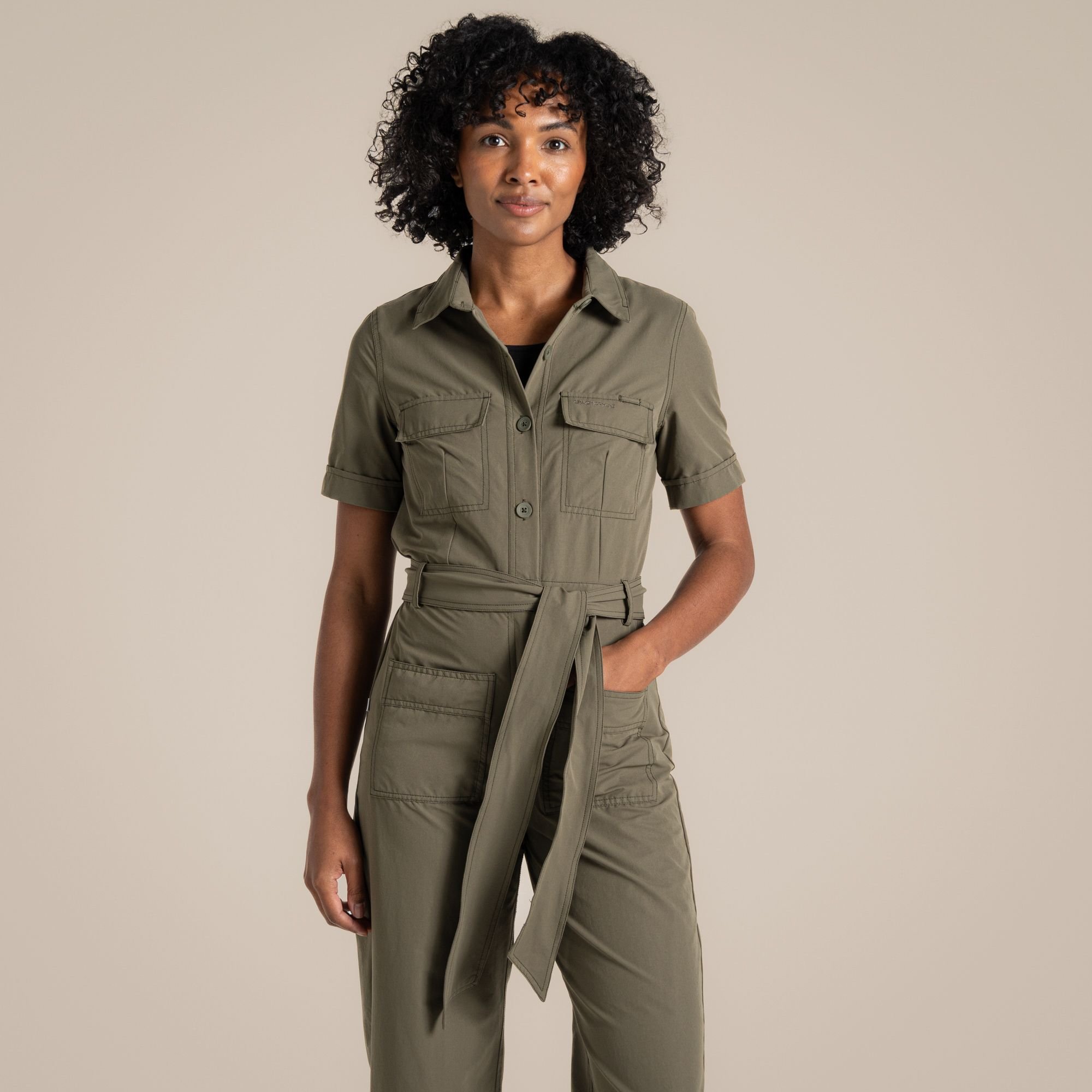 Craghoppers Craghoppers Women's NosiLife Camila Insect-Repellent Stretch Jumpsuit in Dark Green - 4