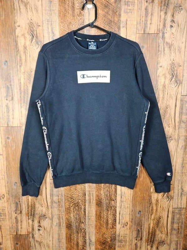 Champion Champion Crewneck Sweatshirt - Navy Blue - Side Logo Print