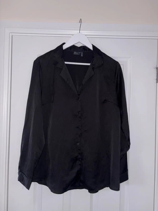 ASOS ASOS black satin shirt
