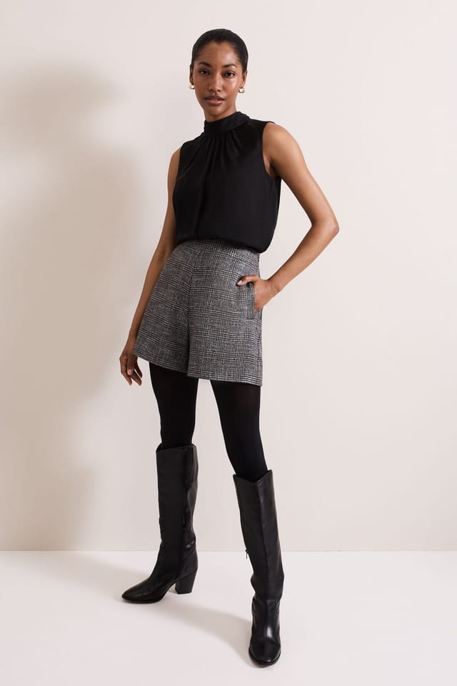 Phase Eight Phase Eight Women's Nella High Neck Top in Black - 3
